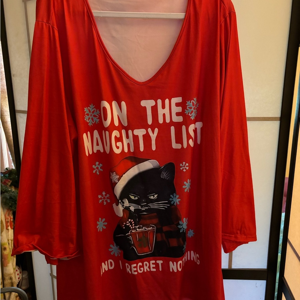 Plus Christmas top